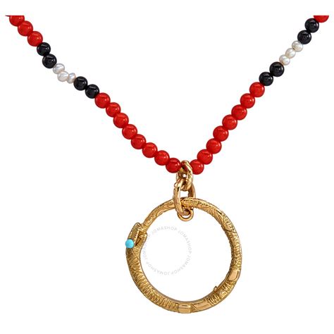 ouroboros gucci bracelet|Gucci 18k gold barrel necklace.